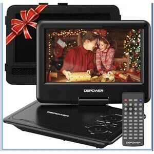 DBPOWER 11.5" Portable DVD Player5-Hour Built-in Rechargeable Battery Box Damage
